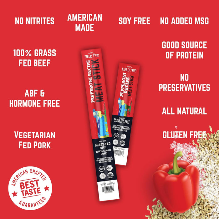 Field Trip Grass Fed Pepperoni Jerky Snack Sticks 0.5oz