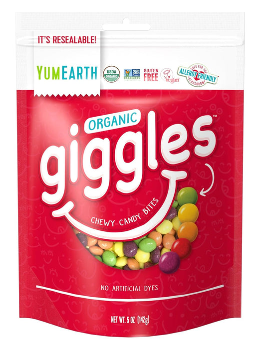 YumEarth Organic Chewy Candy Bites Giggles 5 oz