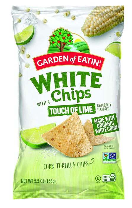 Garden Of Eatin'  White Corn Tortilla Chips With A Touch Of Lime  5.5 Oz