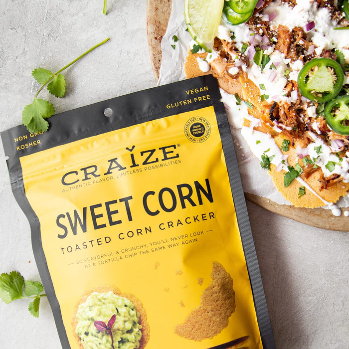 Craize  Toasted Corn Crackers  Sweet Corn  4 Oz