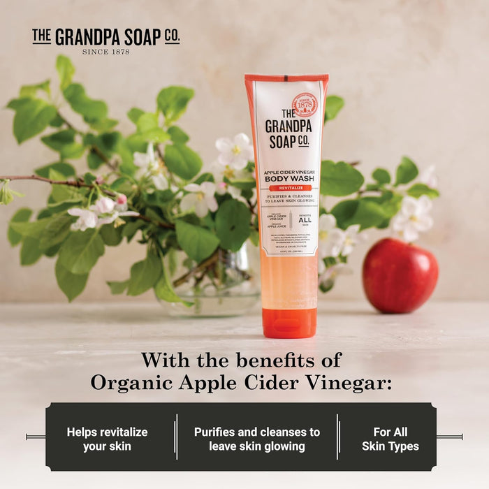 The Grandpa Soap Co. Apple Cider Vinegar Revitalize Body Wash 9.5 Oz