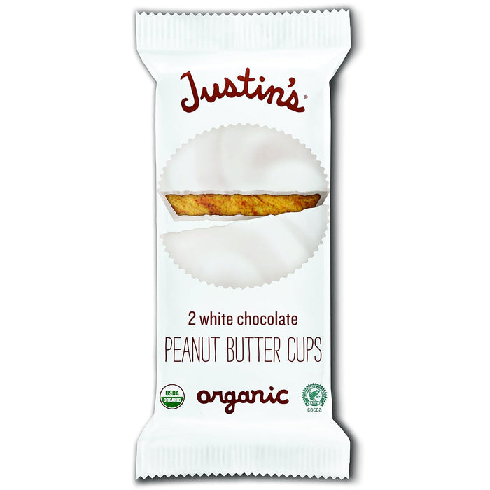 Justins Organic Peanut Butter Cups White Chocolate 1.4 Oz