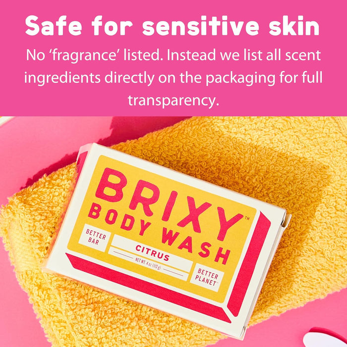 Brixy Body Wash Bar Citrus 1 Each 4 Oz