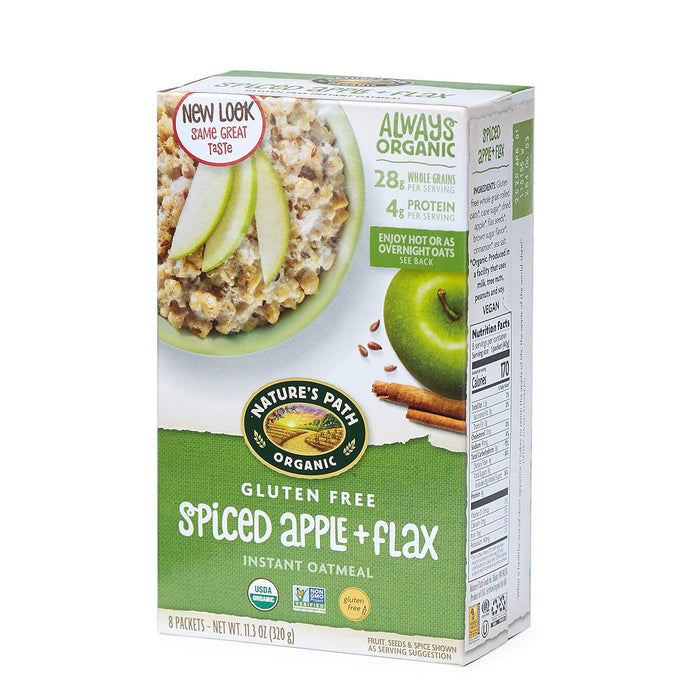 Nature'S Path  Organic Hot Oatmeal Spiced Apple With Flax   11.3 Oz