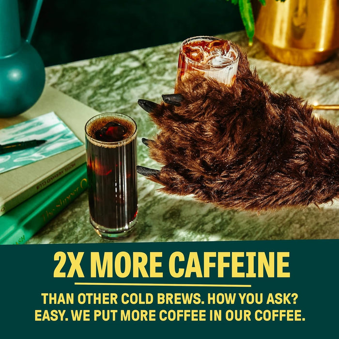 Wandering Bear  Cold Brew Strong  Smooth Coffee with Mocha   32 oz