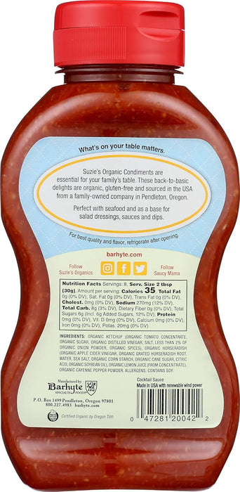 Suzie's Organic Cocktail Sauce 8 oz