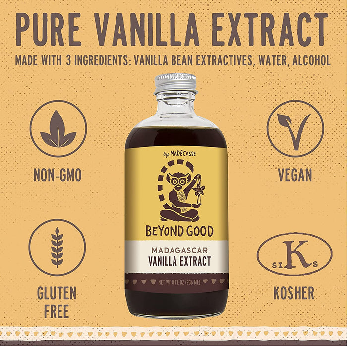 Beyond Good  Madecasse Madagascar Vanilla Extract  8 Oz