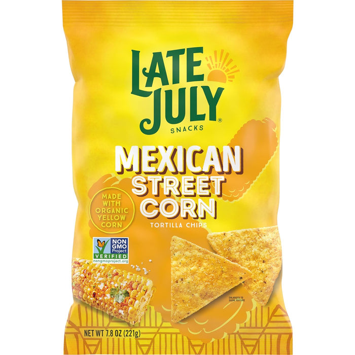 Late July  Mexican Street Corn Tortilla Chips Og2 Yellow Corn  7.8 Oz