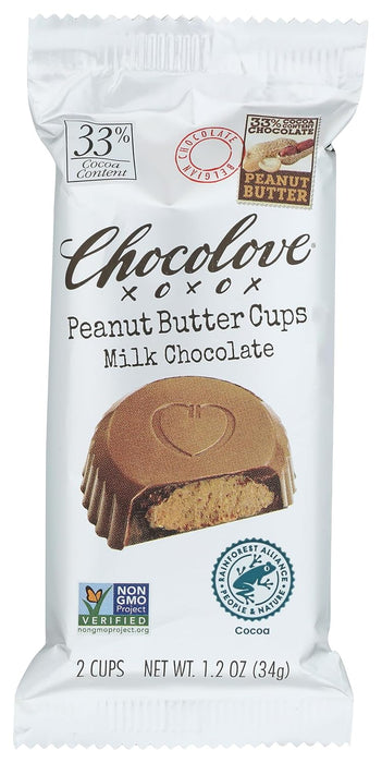 Chocolove Peanut Butter Cups Milk chocolate 1.2 OZ