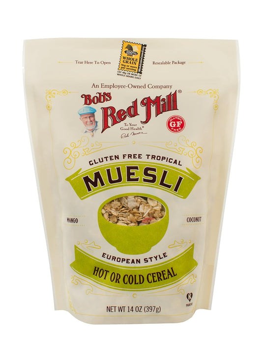 Bob'S Red Mill  Muesli Gluten Free European Style Hot & Cold Cereal 14 Oz