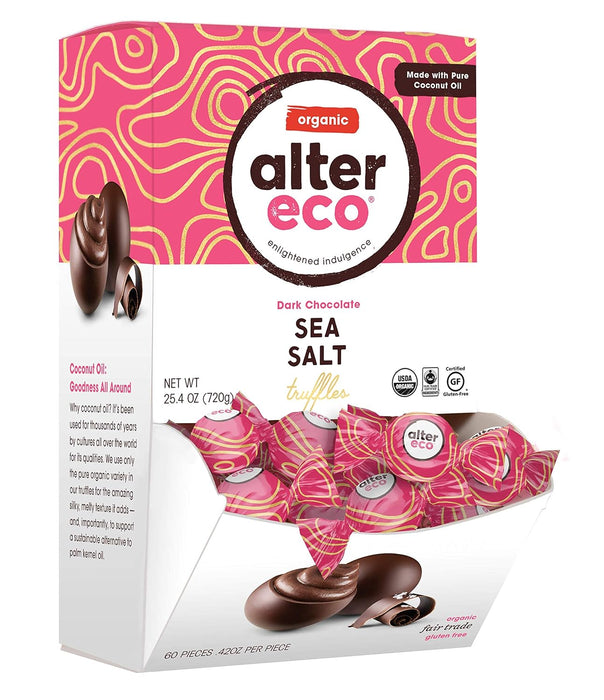 Alter Eco  Organic Truffles Sea Salt   .42 Oz (Case of 60)