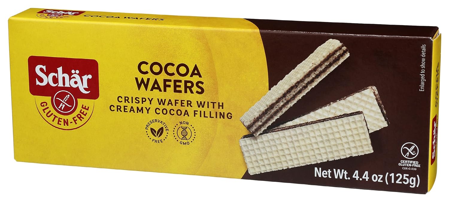 Schar  Gluten Free Cocoa Wafers  4.4 Oz