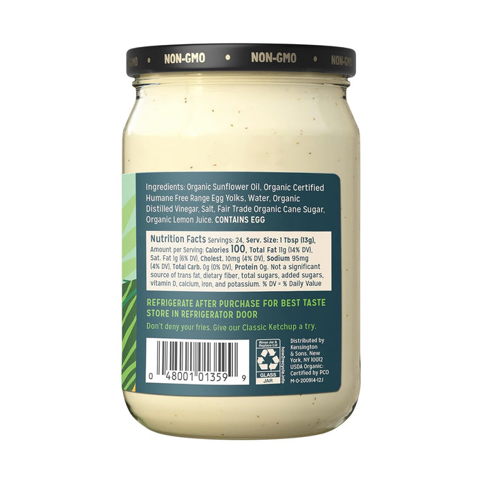 Sir Kensington's Organic Mayonnaise 12 oz