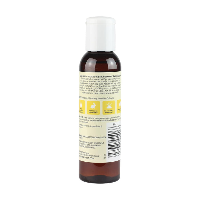 Aura Cacia Fractionated Body Oil Coconut 1 Each 4 Oz