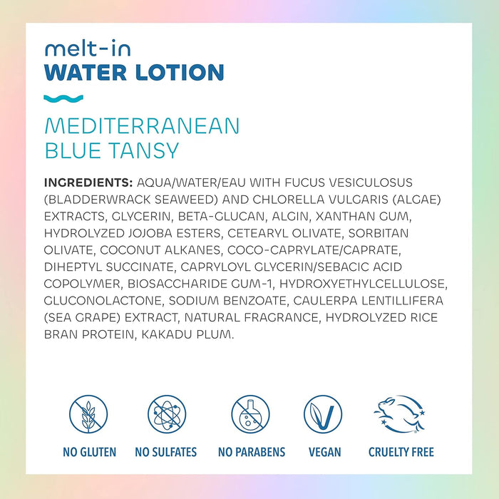 eaweed Bath Co Melt-in Water Lotion Mediterranean Blue Tansy Scent 4 OZ