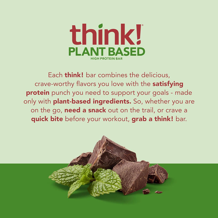 Think Plant Based High Protein Bar Chocolate Mint   1.94 Oz