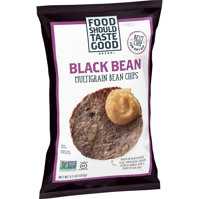 Food Should Taste Good  Gluten-Free Black Bean Multigrain Chips  5.5 Oz