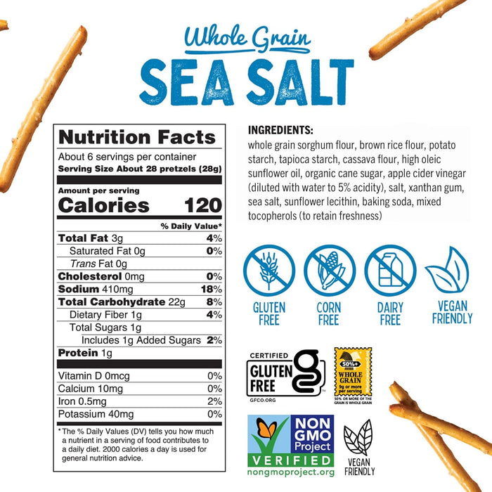 Quinn  Pretzels Classic Sea Salt  5.6 Oz