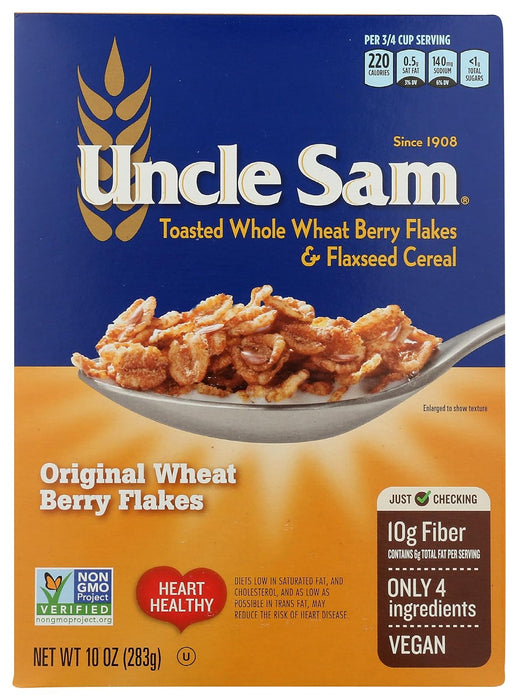 Uncle Sam  Original Wheat Berry Flakes Cereal   10 Oz