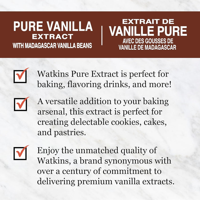 Watkins  Madagascar Bourbon Pure Vanilla Extract  1 Each  2 Oz