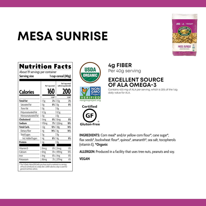 Nature'S Path  Organic Mesa Sunrise Flakes Cereal   26.4 Oz