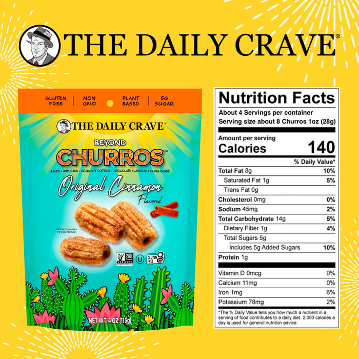 The Daily Crave  Beyond Churros Original Cinnamon  4 Oz