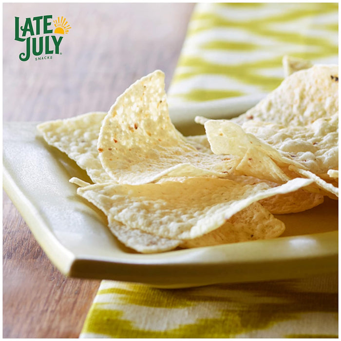 Late July  Thin & Crispy Tortilla Chips Sea Salt Organic Party Size  14.75 Oz