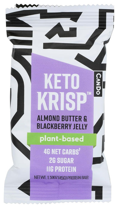 Keto Krisp  Almond Butter Blackberry Jelly Bar   1.59 Oz