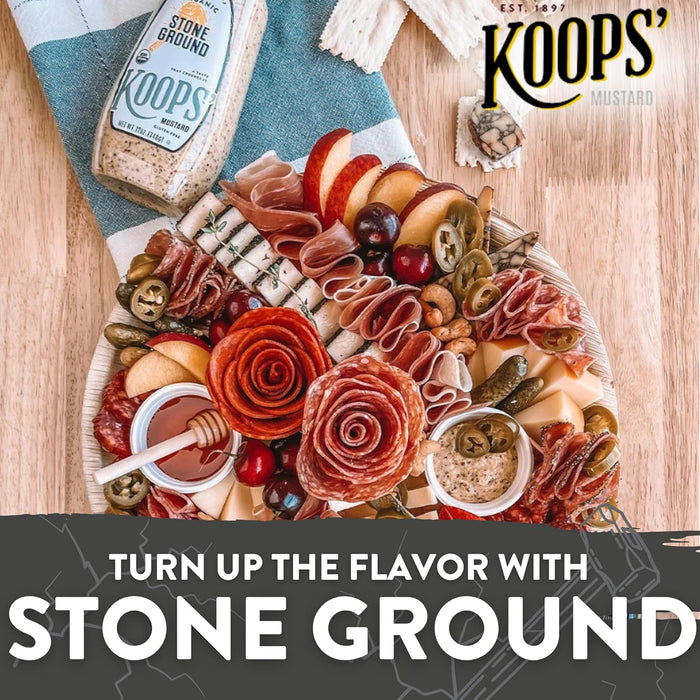 Koops Organic Stone Ground Mustard 12 oz