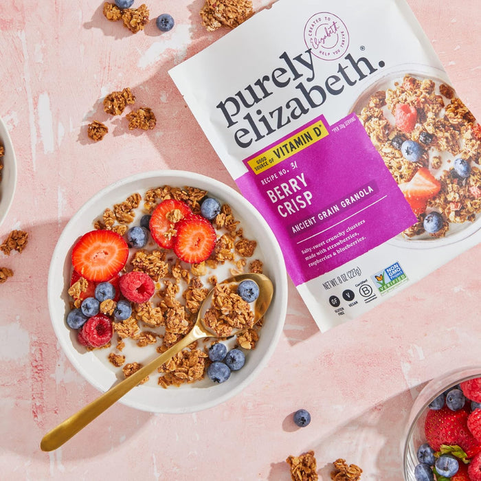 Purely Elizabeth Organic Granola; Berry Crisp 8 OZ