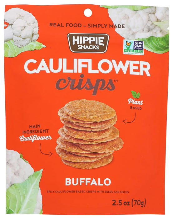 Hippie Snacks  Cauliflower Buffalo Crisps  2.5 Oz