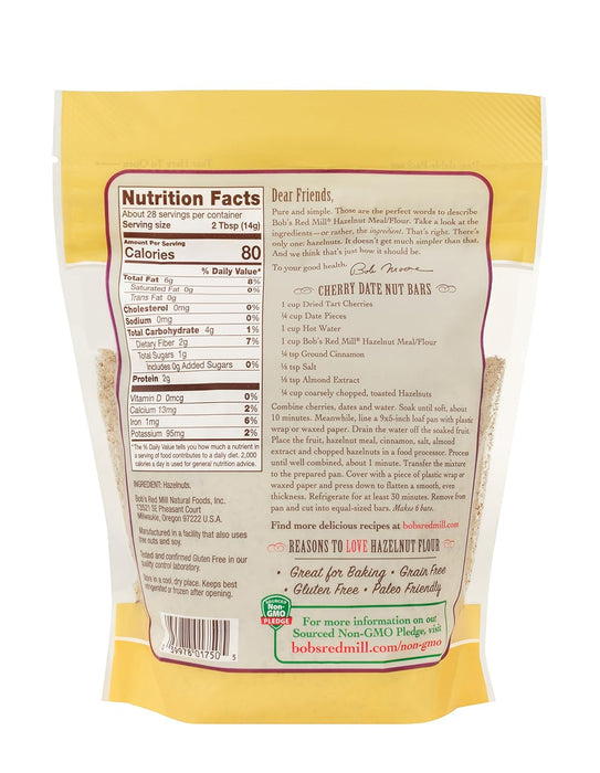 Bob'S Red Mill  Meal/Flour Hazelnut   14 Oz