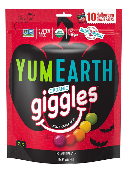 YUMEARTH Organic Halloween Giggles Candy 5 OZ