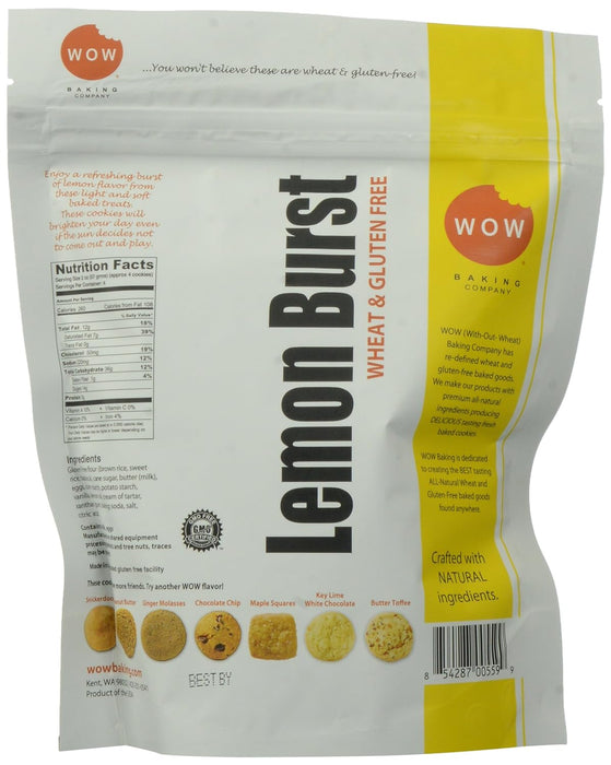 Wow Baking Company Cookies Lemon Burst Bag 8 OZ