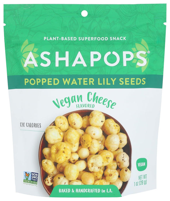 Ashapops  Popped Water Lily Seeds Vegan Cheese  1 Oz