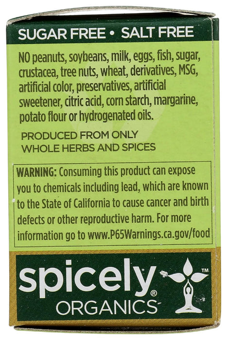 Spicely Organics  Organic Mustard Seed Yellow  .45 Oz