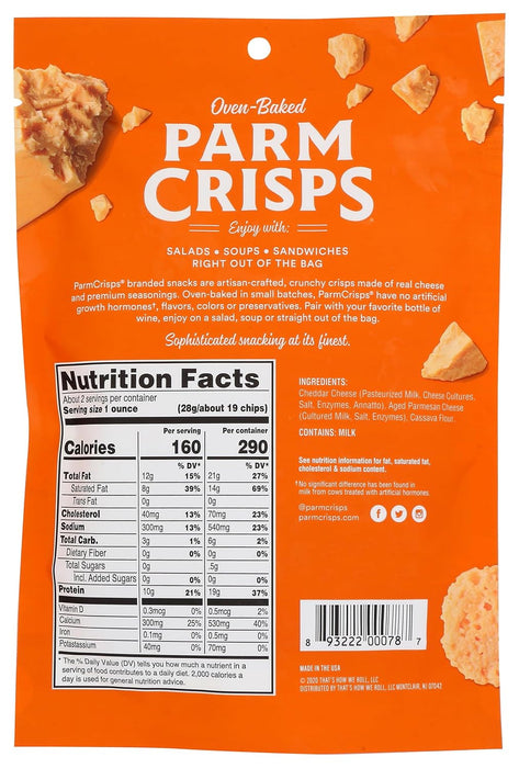 Parm Crisps  Oven Baked Cheddar Parm Crisps  1.75 Oz