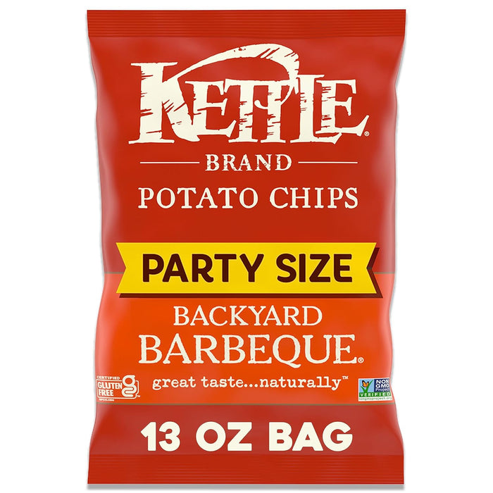 Kettle Brand  Backyard Bbq Potato Chips Party Size  13 Oz