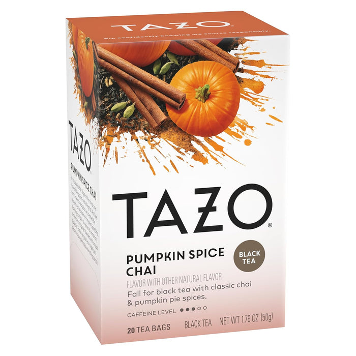 Tazo  Pumpkin Spice Chai Black Tea  20 Ct