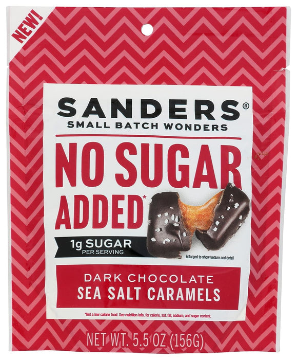 Sanders  Sugar-Free Dark Chocolate Sea Salt  Caramels   5.5 Oz