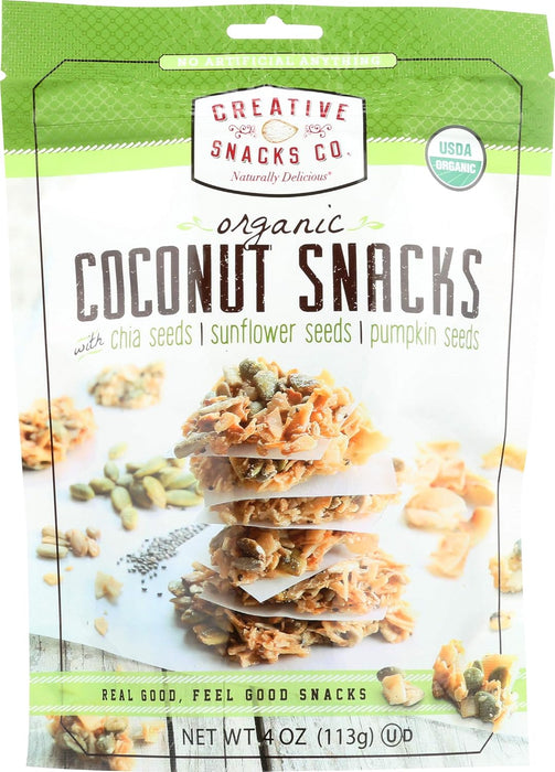 Creative Snacks Organic Coconut Chia Sunflower Pumpkin Seeds 4 oz