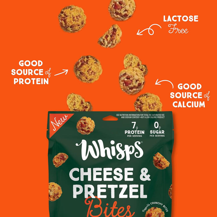 Whisps Bite Cheese & Pretzel Cheddar Cheese 4.5 OZ