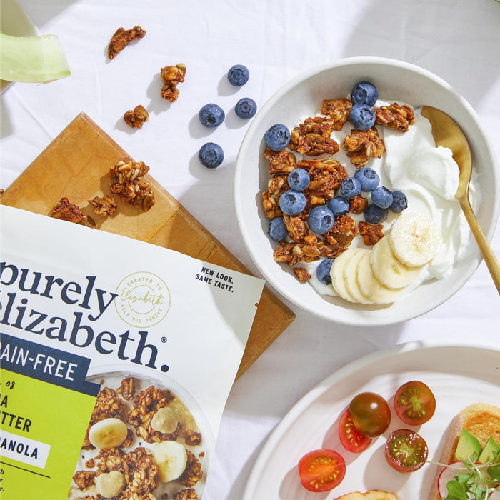 Purely Elizabeth  Grain Free Granola Gluten Free Banana Nut Butter   8 Oz