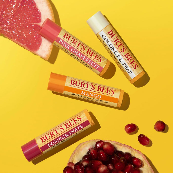 Burt'S Bees  Value Moisturizing Superfruit Lip Balms 4 Balms  4 Ct