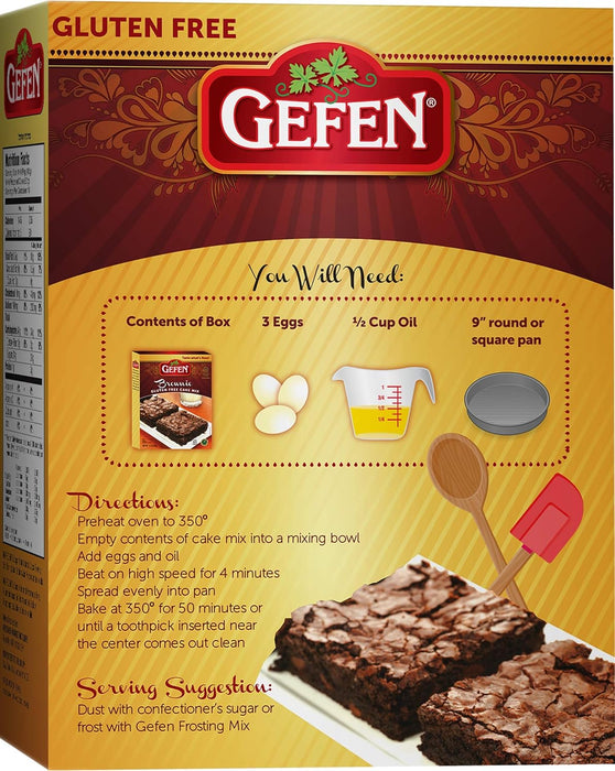 Gefen Gluten Free Brownie Cake Mix 14Oz