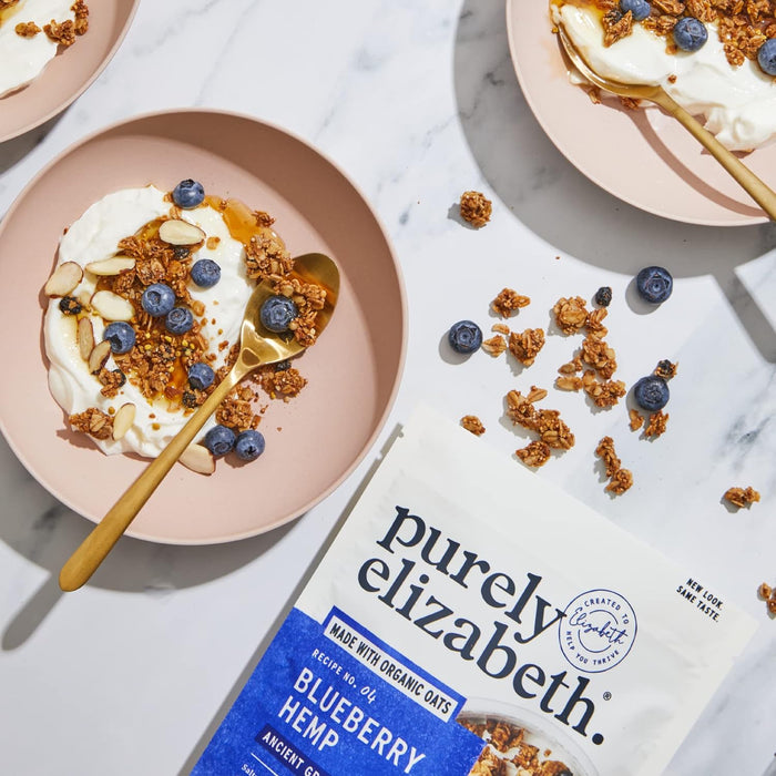 Purely Elizabeth  Ancient Grain Granola Blueberry Hemp   12 Oz