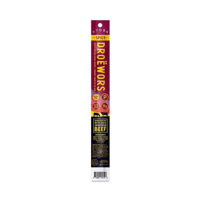 Ayoba-yo Beef Stick Droewors Spicy 1 oz
