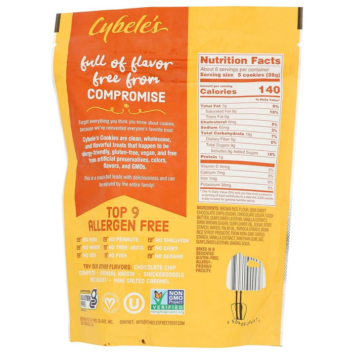 Cybeles Free to Eat Mini Chocolate Chip Cookie 6 Ounce