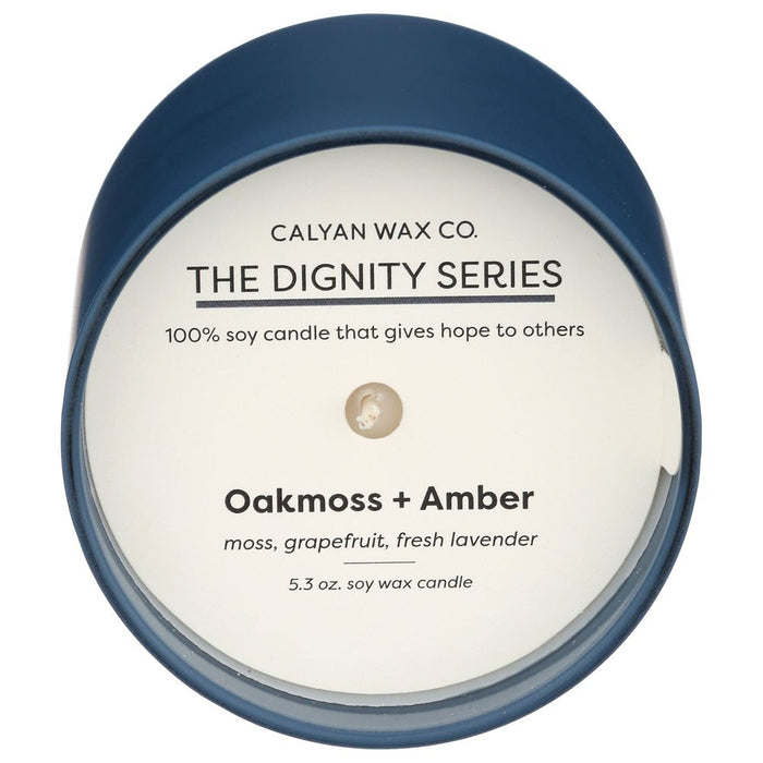 Calyan Wax Co  Oakmoss Amber  Soy Candle   5.3 Oz