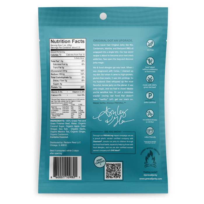 Prevail Original Beef Jerky 2.25oz